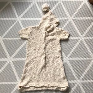 Organic cotton knit baby sleep sack 0-3 months